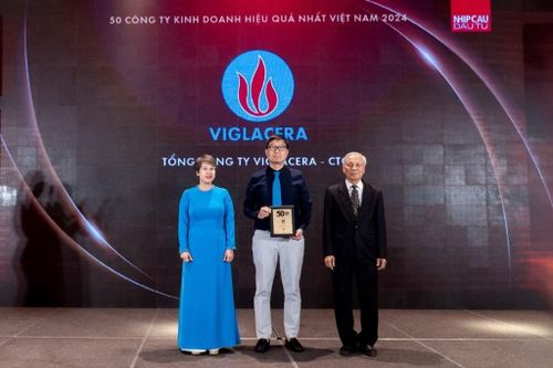 Tổng công ty Viglacera được vinh danh Top 50 Công ty Kinh doanh hiệu quả nhất Việt Nam 2024 và Bất động sản tiêu biểu 2024