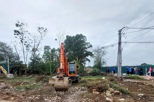 Thạch Thất: Cưỡng chế thu hồi đất để thực hiện Dự án đường giao thông nông thôn đoạn ngã tư Trúc Động đi Đại lộ Thăng Long