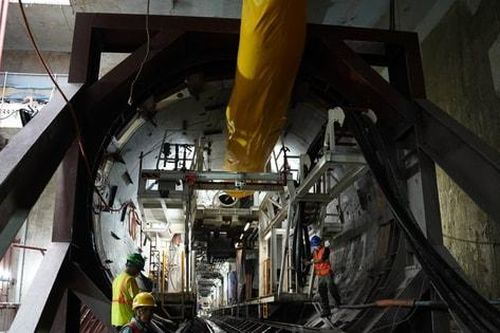 Tiến độ thi công hầm và các ga ngầm tuyến đường sắt đô thị Nhổn-Ga Hà Nội đạt hơn 50%