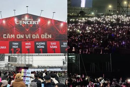 Concert ATVNCG D-2: Nhiều khán giả chờ xếp hàng vào sân dù chương trình đã bắt đầu