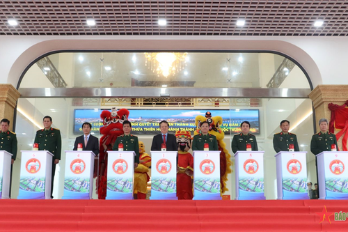 Công bố hoàn thành Dự án doanh trại Bộ CHQS tỉnh Thừa Thiên Huế và các đơn vị trực thuộc