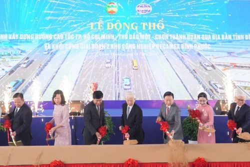 Phó Thủ tướng Trần Hồng Hà dự lễ động thổ tuyến cao tốc TPHCM - Thủ Dầu Một - Chơn Thành đoạn qua Bình Phước