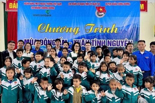 'Mùa đông ấm - Xuân tình nguyện' của tuổi trẻ Đoàn Thanh niên Tỉnh ủy Nghệ An