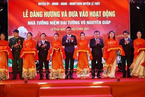 Quảng Bình đưa vào hoạt động Nhà tưởng niệm Đại tướng Võ Nguyên Giáp