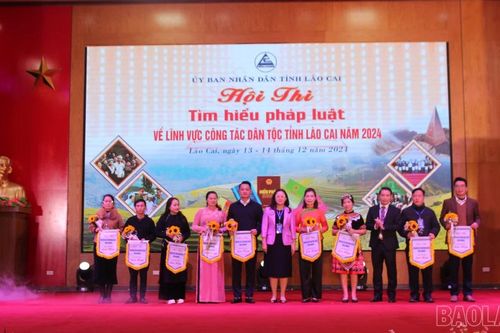 Khai mạc Hội thi tìm hiểu pháp luật về lĩnh vực công tác dân tộc tỉnh Lào Cai 2024