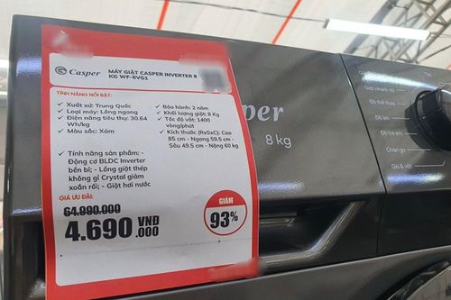 Máy giặt ở siêu thị giảm giá đến 93%, có nên mua?