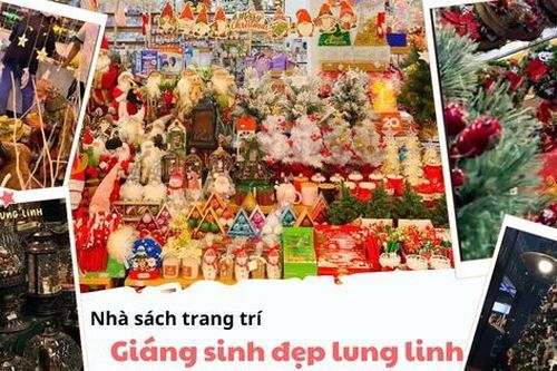 Các nhà sách trang trí Noel cực phẩm '10 điểm không nhưng' nhất định phải ghé