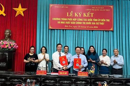 Bến Tre ký kết chương trình phối hợp với Nhà Xuất bản Chính trị quốc gia Sự thật
