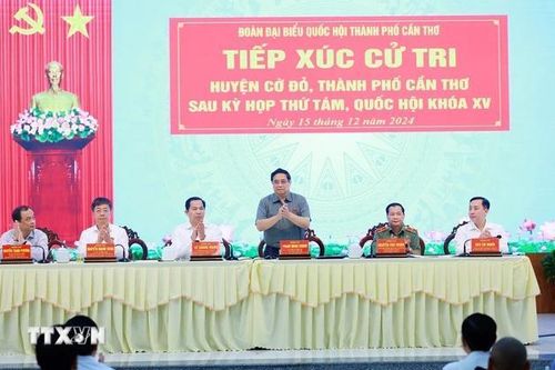 Thủ tướng Phạm Minh Chính tiếp xúc cử tri sau Kỳ họp thứ tám, Quốc hội khóa XV