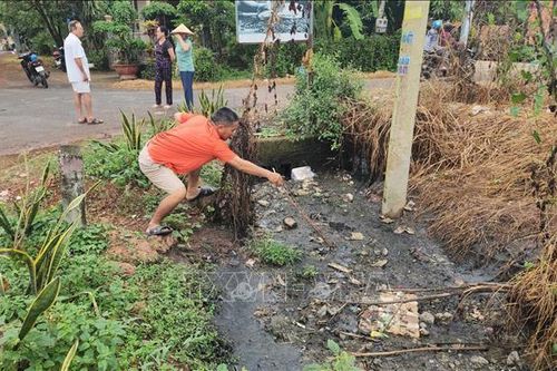 Chợ Tân Tiến ở Đồng Phú bị dân 'tố' xả thải trực tiếp ra hồ Suối Giai