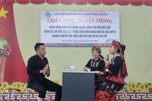 Hội Phụ nữ thành phố Lào Cai tổ chức chiến dịch truyền thông bình đẳng giới