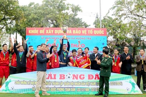 Hương Trà: Sôi nổi giải thể thao chào mừng Ngày thành lập Quân đội Nhân dân Việt Nam