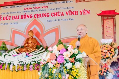 Thanh Hóa: Lễ rót đồng đúc đại hồng chung chùa Vĩnh Yên