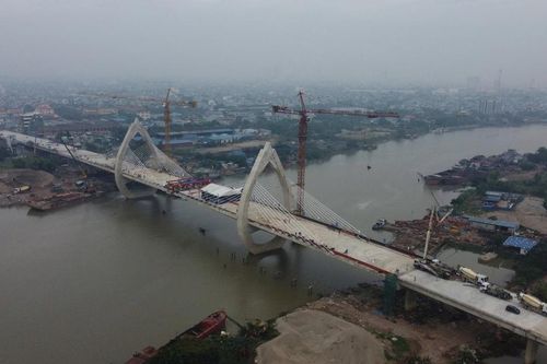 Nam Định: Hợp long cầu qua sông Đào, nối TP Nam Định với 6 huyện phía Nam tỉnh