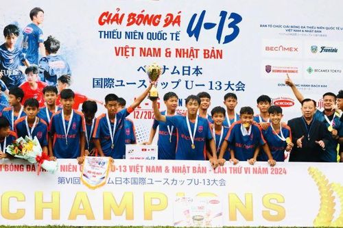 Đội U13 Becamex Bình Dương vô địch Giải bóng đá Thiếu niên quốc tế U13 Việt Nam-Nhật Bản 2024