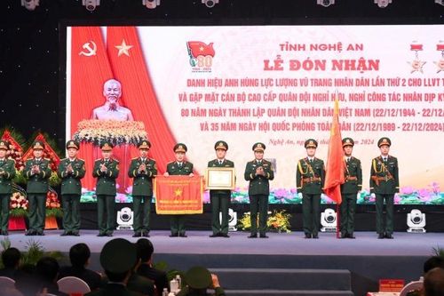 Lực lượng vũ trang Nghệ An đón nhận danh hiệu Anh hùng Lực lượng vũ trang nhân dân (lần thứ 2)