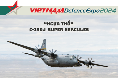 'Ngựa thồ' C-130J của Mỹ tham gia Triển lãm Quốc phòng quốc tế Việt Nam 2024