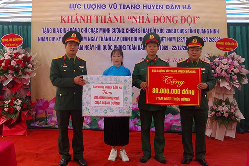 Khánh thành, bàn giao 'Nhà đồng đội' tặng chiến sĩ nhập ngũ năm 2024
