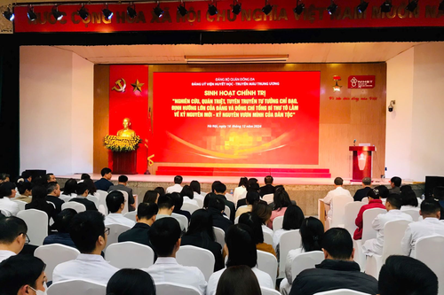 Sôi nổi đợt sinh hoạt chính trị về 'kỷ nguyên vươn mình của dân tộc' tại quận Đống Đa