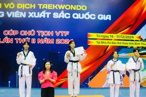 Taekwondo TPHCM giành 2 HCV tại giải xuất sắc quốc gia 2024