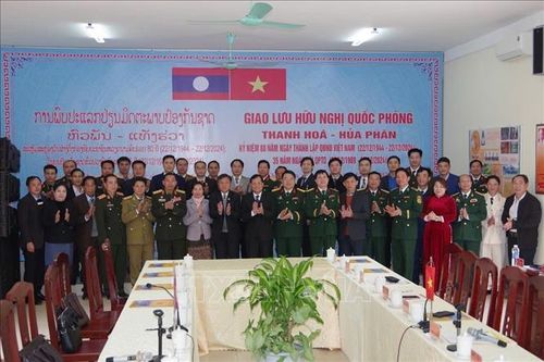 Giao lưu quốc phòng 2 tỉnh Thanh Hóa (Việt Nam) - Hủa Phăn (Lào)