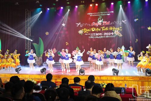 1.340 học sinh Thái Nguyên tham gia cuộc thi 'Giai điệu tuổi hồng' cấp tỉnh