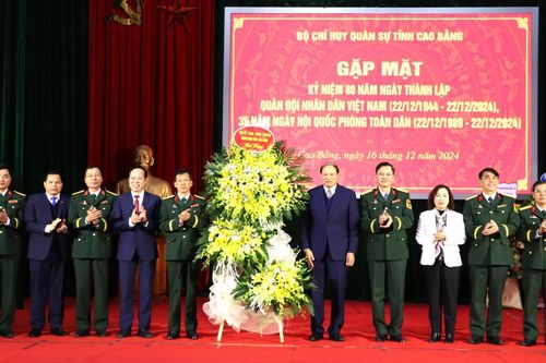 Gặp mặt truyền thống kỷ niệm 80 năm Ngày thành lập Quân đội nhân dân Việt Nam, 35 năm Ngày hội Quốc phòng toàn dân