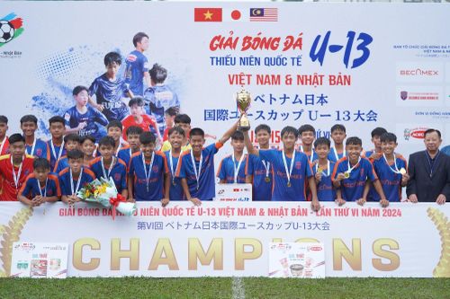 Đánh bại đội bóng Nhật Bản, Bình Dương vô địch giải U13 quốc tế
