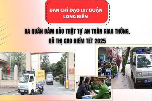 Ra quân đảm bảo trật tự an toàn giao thông, đô thị cao điểm Tết 2025