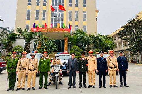 Huyện Thanh Oai ra quân đảm bảo an ninh trật tự dịp Tết 2025