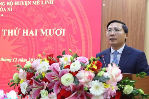 Huyện ủy Mê Linh tổ chức hội nghị Ban Chấp hành lần thứ 20