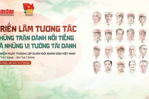 Triển lãm tương tác 'Những trận đánh nổi tiếng, những vị tướng tài danh' sẽ khai mạc vào chiều 18/12