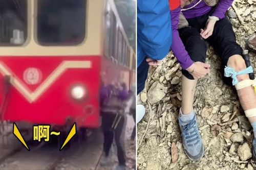 Mải mê chụp ảnh sát đường ray, nữ du khách bị tàu hỏa đâm gãy chân