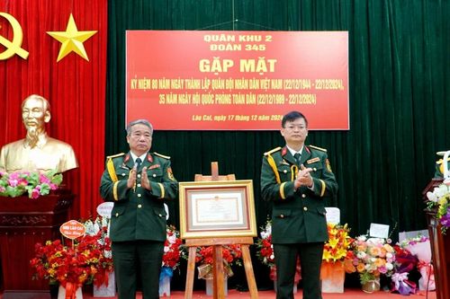 Đoàn Kinh tế - Quốc phòng 345 gặp mặt kỷ niệm 80 năm ngày thành lập Quân đội nhân dân Việt Nam