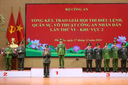 Tổng kết và trao giải Hội thi điều lệnh, quân sự, võ thuật CAND lần thứ VI - Khu vực 2