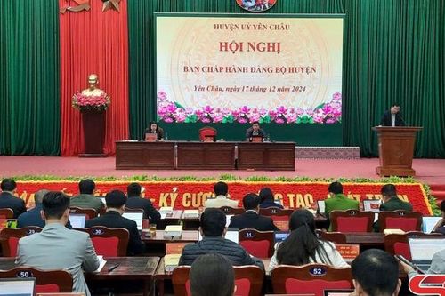 Hội nghị Ban chấp hành Đảng bộ huyện Yên Châu, nhiệm kỳ 2020 - 2025