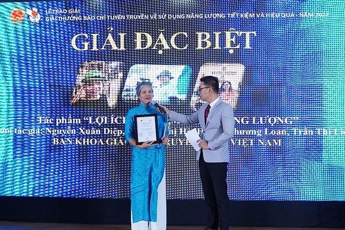 35 tác phẩm đạt giải báo chí tuyên truyền sử dụng năng lượng tiết kiệm, hiệu quả năm 2024