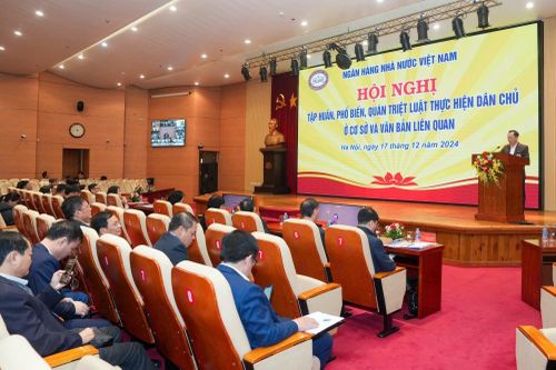 NHNN tập huấn, phổ biến, quán triệt Luật thực hiện dân chủ cơ sở