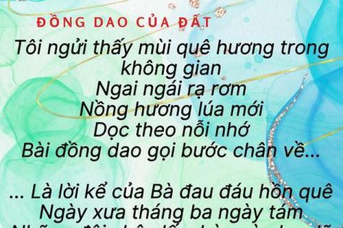 Đề Ngữ văn 9: Phân tích bài thơ 'Đồng dao của đất' của Vi Thùy Linh
