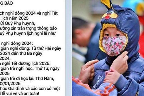 Các trường ở Hà Nội cho học sinh nghỉ đông từ 23/12 là trường nào?