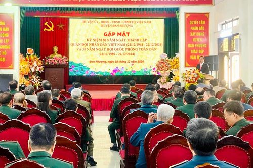 Xây dựng lực lượng vũ trang huyện Đan Phượng vững mạnh