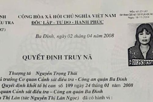 Bắt giữ người phụ nữ trốn truy nã 16 năm