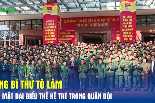 Tổng Bí thư Tô Lâm gặp mặt đại biểu thế hệ trẻ trong Quân đội