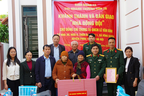 Binh đoàn 12 bàn giao Nhà đồng đội năm 2024