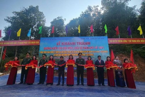 Lạng Sơn: Khánh thành công trình đường kiểm tra mốc quốc giới