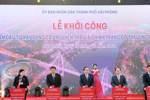 Khởi công cây cầu trị giá 6.200 tỷ đồng bắc qua sông Cấm Hải Phòng