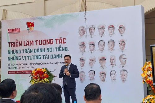 Khai mạc Triển lãm tương tác 'Những trận đánh nổi tiếng, những vị tướng tài danh'