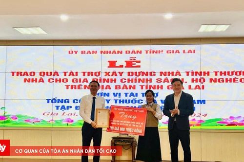 Vinachem trao tặng 15 căn nhà tình nghĩa cho huyện Chư Sê
