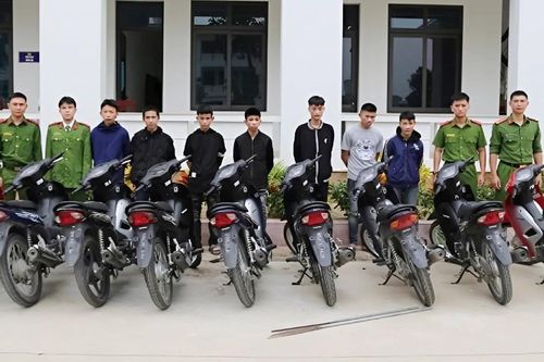 Bắt ổ nhóm thanh, thiếu niên trộm 25 xe máy trong vòng 10 ngày