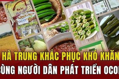 Hà Trung khắc phục khó khăn cùng người dân phát triển OCOP